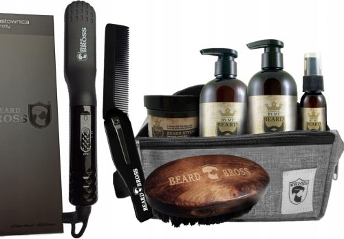By My Beard Deluxe Set: Četka za ispravljanje brade