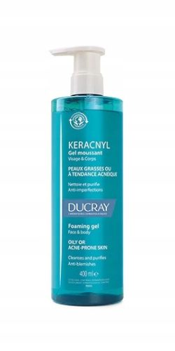 DUCRAY KERACNYL Gel za pranje lica i tijela protiv akni - 400ml