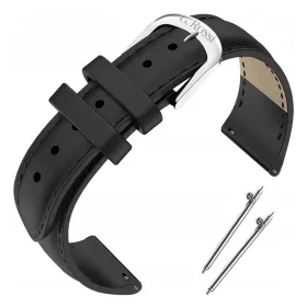 Pametni sat remen 18 mm s logom G. Rossi - crni