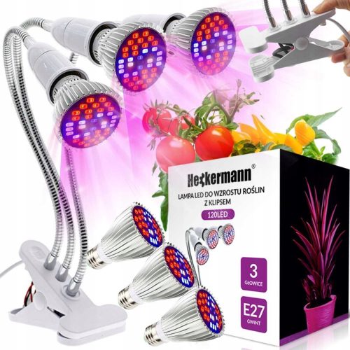 Lampa za uzgoj biljaka LED 90W 3000lm 3xGŁ