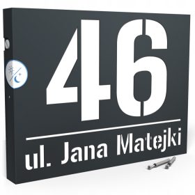 Printima kućni broj 30 x 40 cm antracit