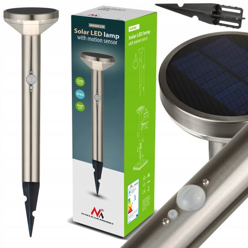  Maclean srebrna ugradna solarna svjetiljka 66 cm 1 kom.