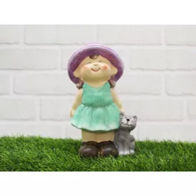  Keramička figurica DJEVOJČICA sa mačićem 20x11
