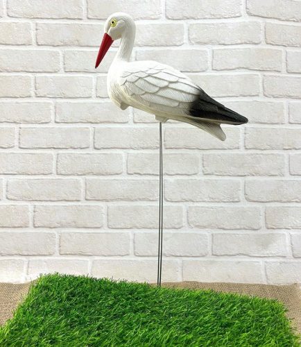  Umjetna ptica - plastična RODA, žičane noge, 60 cm