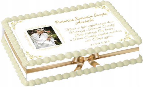 Oblatna torta za Prvu pričest A4 Personalizirana Fotografija