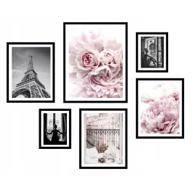 6x Set za Slike u Parisu - Cvjetni Toranj
