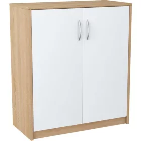    Matkam K2DBIAŁYSONOMAMATKAM komoda 74,01 x 35 x 85 cm bijela, mat sonoma hrast
