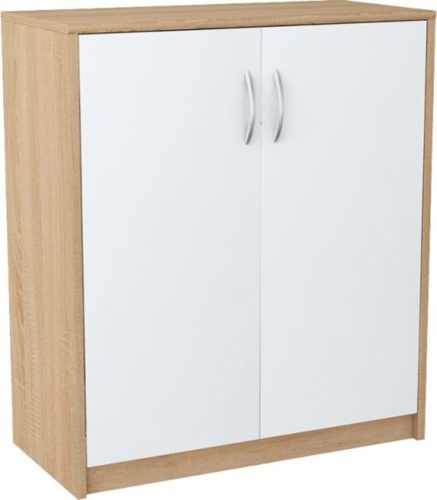  Matkam K2DBIAŁYSONOMAMATKAM komoda 74,01 x 35 x 85 cm bijela, mat sonoma hrast