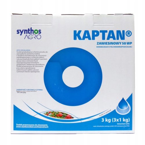 Kaptan 50 WP - Fungicid u Praškastom Obliku za Voće i Fasolu 3x1 kg