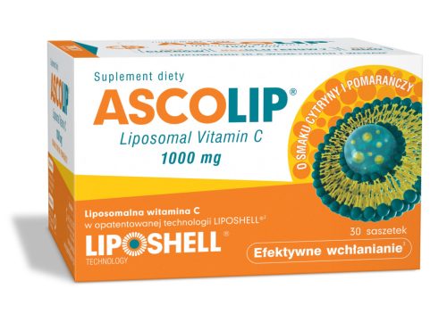 ASCOLIP® liposomalni vitamin C 1000 mg s okusom limuna i naranče - 30 gel vrećica