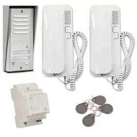 Domofon Cyfral Cosmo R2 set srebrni