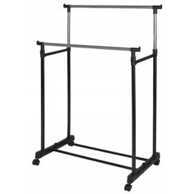 Metalna vješalica s kotačićima za odjeću visine 90-160cm