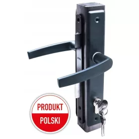Brava za kapiju - Ručka Lock Gate Insert GRAPHITE SET 40x40