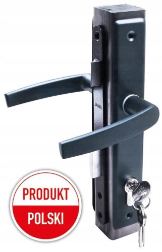 Brava za kapiju - Ručka Lock Gate Insert GRAPHITE SET 40x40