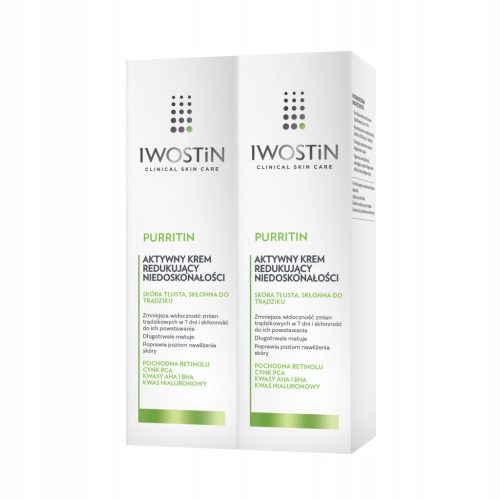 IWOSTIN PURRITIN Aktivna krema za dnevnu njegu akne kože, 40 ml