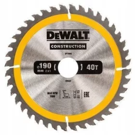 DeWALT DT1945-QZ disk za rezanje 190 x 30 mm 40 zuba