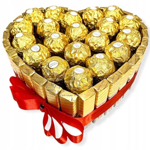  Torta srce od čokolade Merci i Ferrero Rocher
