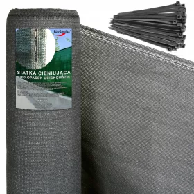 Mreža za maskiranje sjene 180g 1,5X50 m siva