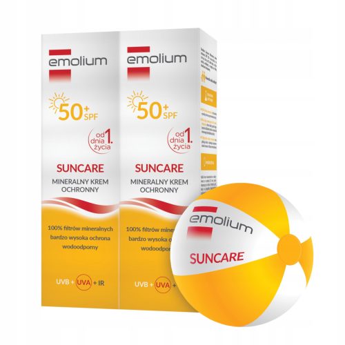 Emolium SunCare Mineralni Zaštitni Krema SPF 50+ 50ml + BESPLATNA Plažna Lopta