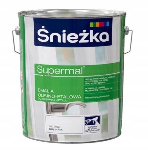 SUPERMAL HRVATSKA EMALJA FTALNA BIJELA SJAJ 10L