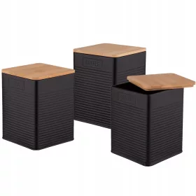Altom Design Kuhinjski limeni spremnici, set od 3 kom.