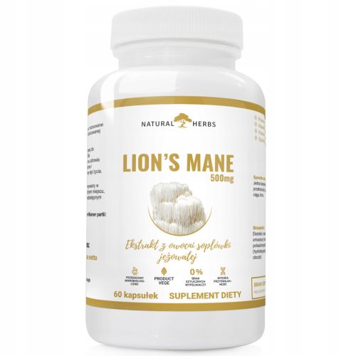 Lion's Mane 500mg - Prirodni ekstrakt za poboljšanje memorije i koncentracije