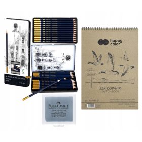 Happy Art Set za crtanje - Szkicnik olovke gumka