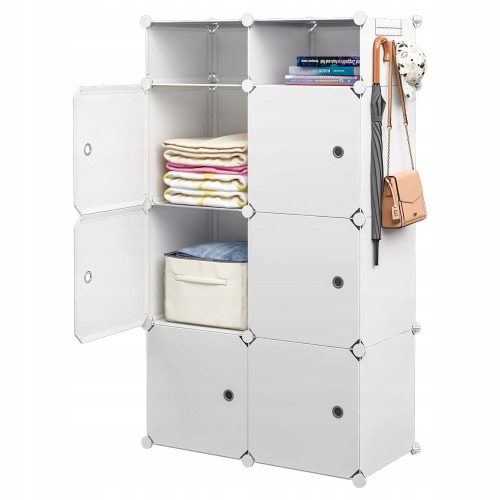 MAXXLLC Garderoba 74 x 125 x 47 cm Bijela