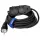  Produžni kabel Hilark, vrtni, 20 m, 4 utičnice, crni