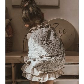 Ruksak za vrtić s personaliziranim imenom - sivi