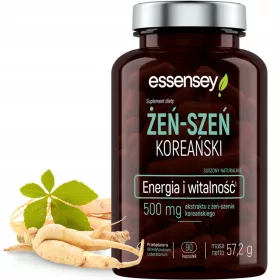   Essensey Korejski Ginseng - Kapsule za Vitalnost i Energiju, 90 kom