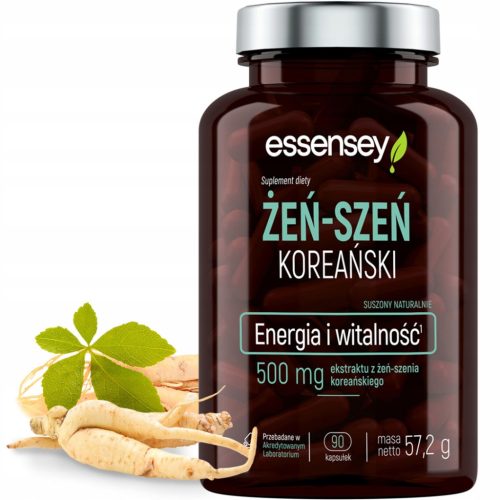 Essensey Korejski Ginseng - Kapsule za Vitalnost i Energiju, 90 kom