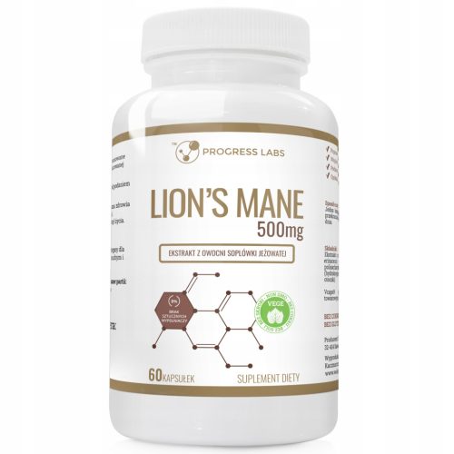 Lion's Mane 500mg - Ekstrakt iz gljive lavlja griva, 60 kapsula
