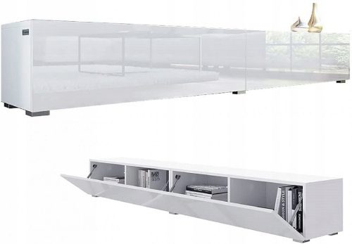 NISKI TV stalak 210 cm bijeli sjaj