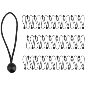   Set od 50 Elastičnih Kopči s Kuglicom za Montažu Ponjava i Mreža, 22cm