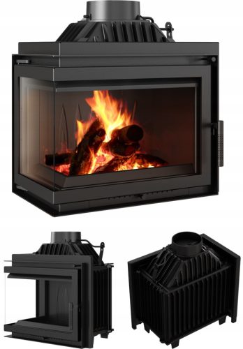 Kratki Simple lijevi zračni kamin uložak BS 8 kW fi 200