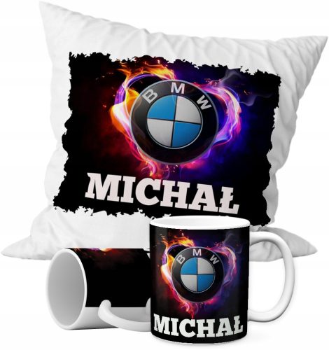  BMW FAN SET ŠOLICA 330 ML + JASTUK + POKLON SA IMENOM
