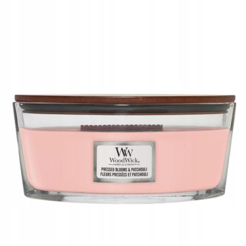 Tradicionalna parafinska svijeća Pressed Blooms & Patchouli Woodwick 1 kom.