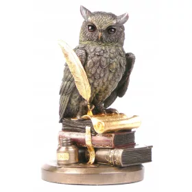 SKULPTURA SOVA simbol mudrosti POTPIS VERONESE