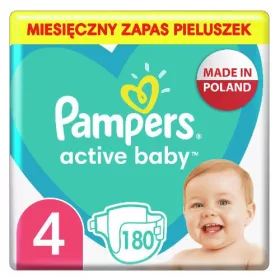    Pampers Active Baby pelene, veličina 4, 180 komada, veliko pakiranje