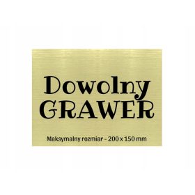 Gravirana ploča GRAVIRANJE bilo kojeg teksta 20x15