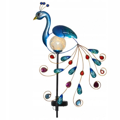  Prekrasan švedski ukras PEACOCK SOLAR Garden