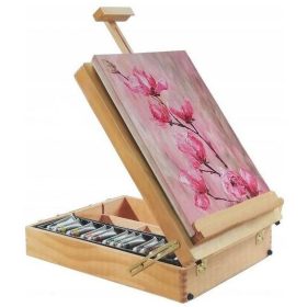   VELIKI SET ZA SLIKANJE S WALIZKOM, BOJAMA, KOFEROM I KISTOVIMA