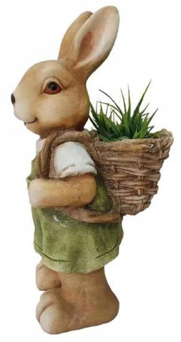  ZEKO SA KOŠAROM FIGURICA DEKORACIJA ZA VRT