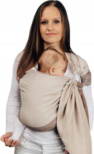 Lennylamb Baby Caffe Latte Prstenasta Chusta - Kvalitetna i sigurna opcija za nošenje vašeg novorođenčeta ili starijeg djeteta. Ova kvalitetna kolutasta chusta od bawełny omogućuje sigurno nošenje dje