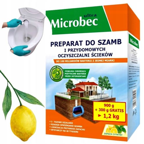 Preparat za septičku jamu MICROBEC Ultra AKTIVNE BAKTERIJE 1,2kg