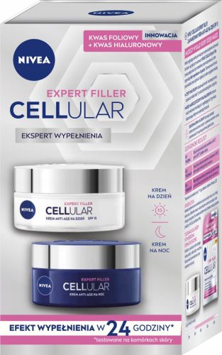 Nivea Hyaluron Cellular Filler kozmetički set, dnevna krema i noćna krema