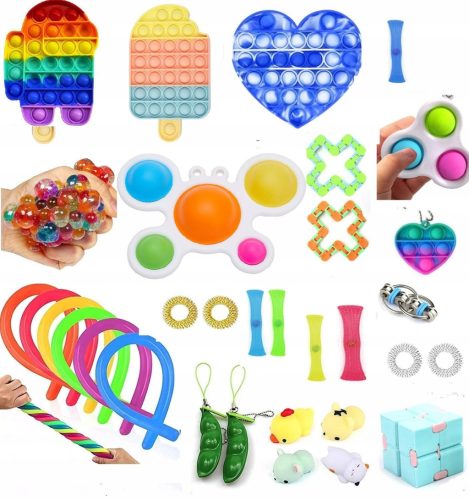 VELIKI SET SREDSTAVA ZA SMIRIVANJE STRESA FIDGET IGRAČAKA 32