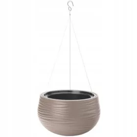    Form-Plastična saksija 32 cm x 32 x 20 cm promjer 32 cm plastične nijanse smeđe i bež boje
