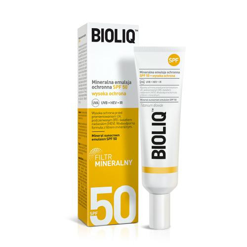 BIOLIQ Mineralna emulzija SPF 50 za zaštitu od sunca lica 30 ml